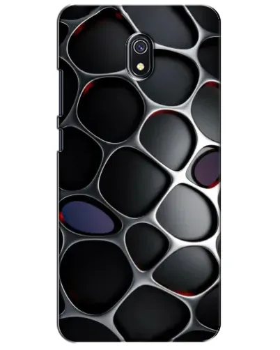 Чохол для Xiaomi Redmi 8A з картинкою «Об'ємна темна решітка»