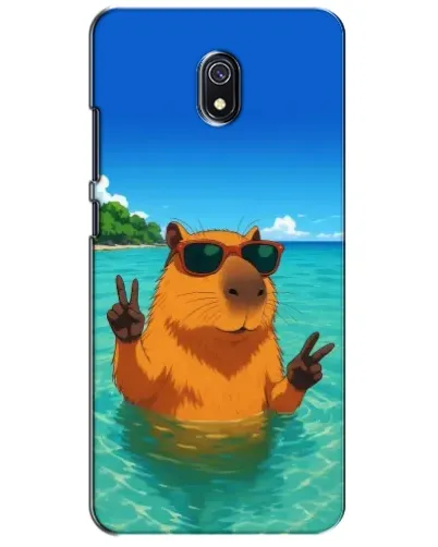 Чехол для Xiaomi Redmi 8A с картинкой «Морская капибара»