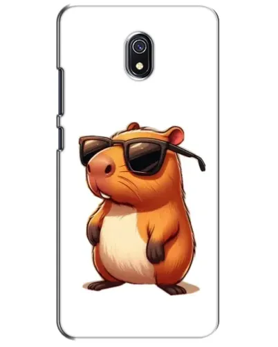 Чехол для Xiaomi Redmi 8A с картинкой «Капибара в очках»