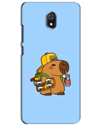 Чехол для Xiaomi Redmi 8A с картинкой «Капибара на скейте»