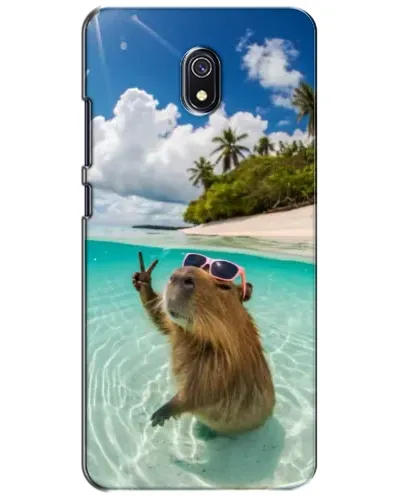 Чехол для Xiaomi Redmi 8A с картинкой «Капибара на море»