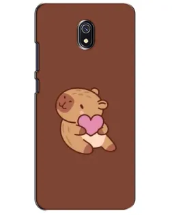 Чехол для Xiaomi Redmi 8A с картинкой «Капибара с сердцем» Чехол для Xiaomi Redmi 8A с картинкой «Капибара с сердцем»