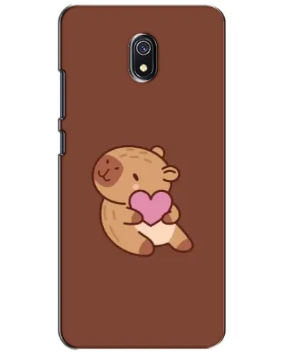Чехол для Xiaomi Redmi 8A с картинкой «Капибара с сердцем»