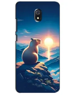 Чехол для Xiaomi Redmi 8A с картинкой «Закат солнца с капибарой» Чехол для Xiaomi Redmi 8A с картинкой «Закат солнца с капибарой»