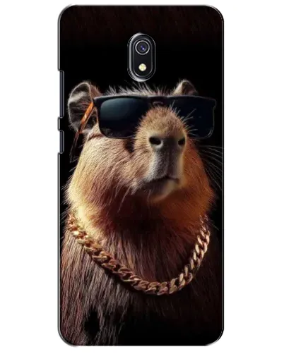 Чехол для Xiaomi Redmi 8A с картинкой «Капибара золотая цепь»