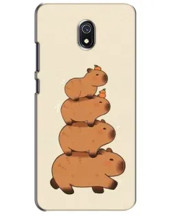 Чехол для Xiaomi Redmi 8A с картинкой «Башня из капибар» Чехол для Xiaomi Redmi 8A с картинкой «Башня из капибар»