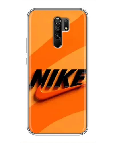 Чехол для Xiaomi Redmi 9 с картинкой «Оранжевый драйв Nike»