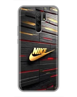 Чехол для Xiaomi Redmi 9 с картинкой «Золотой Nike на металле» Чехол для Xiaomi Redmi 9 с картинкой «Золотой Nike на металле»