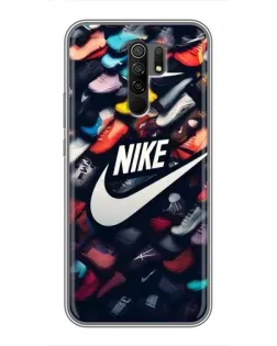Чехол для Xiaomi Redmi 9 с картинкой «Коллекция кроссовок Nike» Чехол для Xiaomi Redmi 9 с картинкой «Коллекция кроссовок Nike»