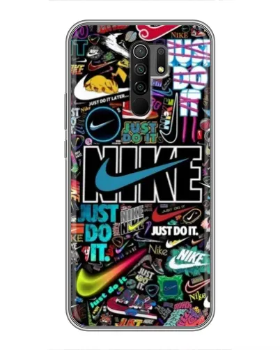 Чехол для Xiaomi Redmi 9 с картинкой «Яркий коллаж Nike» Чехол для Xiaomi Redmi 9 с картинкой «Яркий коллаж Nike»