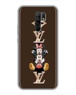 Чехол для Xiaomi Redmi 9 с картинкой «LV и Микки Маус» Чехол для Xiaomi Redmi 9 с картинкой «LV и Микки Маус»