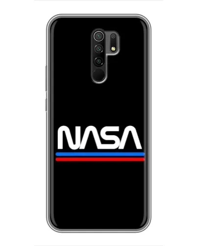 Чохол для Xiaomi Redmi 9 з картинкою «NASA — класика Red Blue» Чохол для Xiaomi Redmi 9 з картинкою «NASA — класика Red Blue»