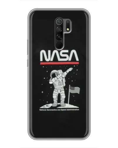 Чохол для Xiaomi Redmi 9 з картинкою «NASA — крокуємо по Місяцю» Чохол для Xiaomi Redmi 9 з картинкою «NASA — крокуємо по Місяцю»