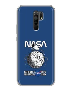 Чохол для Xiaomi Redmi 9 з картинкою «NASA — місячна місія»