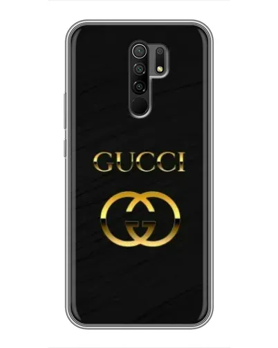 Чехол для Xiaomi Redmi 9 с картинкой «Золотой логотип Gucci» Чехол для Xiaomi Redmi 9 с картинкой «Золотой логотип Gucci»