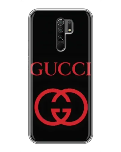 Чехол для Xiaomi Redmi 9 с картинкой «Gucci — красный логотип» Чехол для Xiaomi Redmi 9 с картинкой «Gucci — красный логотип»