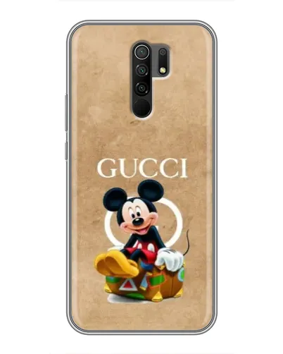 Чехол для Xiaomi Redmi 9 с картинкой «Микки Маус Gucci — крафт» Чехол для Xiaomi Redmi 9 с картинкой «Микки Маус Gucci — крафт»