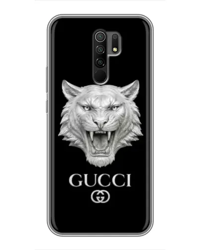 Чохол для Xiaomi Redmi 9 з картинкою «Gucci — срібний лев» Чохол для Xiaomi Redmi 9 з картинкою «Gucci — срібний лев»