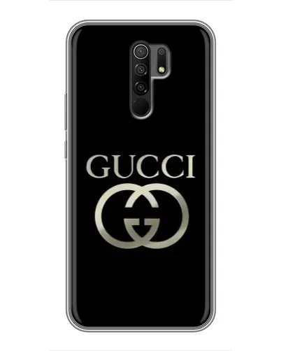 Чехол для Xiaomi Redmi 9 с картинкой «Gucci — золото на черном» Чехол для Xiaomi Redmi 9 с картинкой «Gucci — золото на черном»