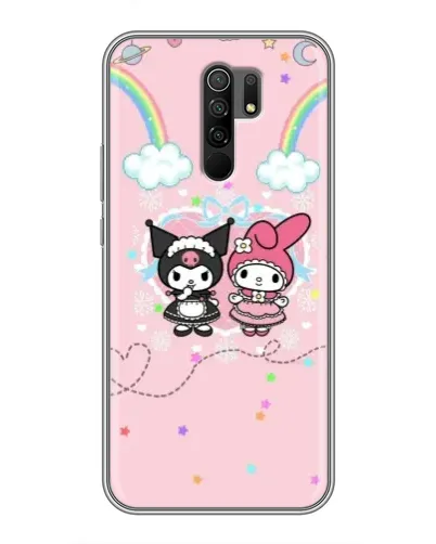 Чохол для Xiaomi Redmi 9 з картинкою «My Melody та Kuromi» Чохол для Xiaomi Redmi 9 з картинкою «My Melody та Kuromi»