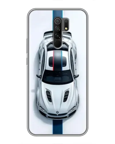 Чехол для Xiaomi Redmi 9 с картинкой «Вид сверху — BMW M»