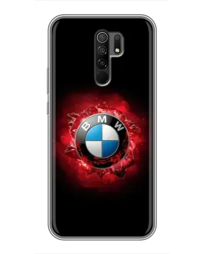 Чехол для Xiaomi Redmi 9 с картинкой «Логотип BMW — вспышка»