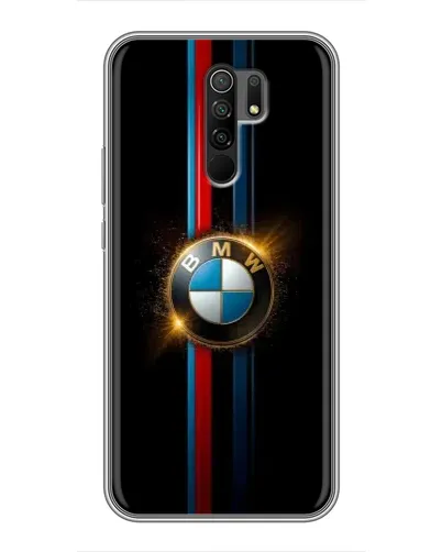 Чехол для Xiaomi Redmi 9 с картинкой «BMW M-Power неон»