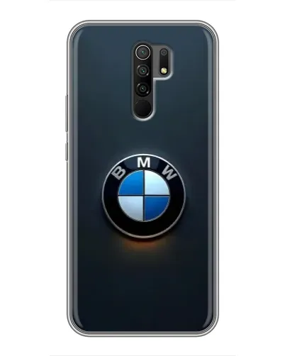 Чехол для Xiaomi Redmi 9 с картинкой «Логотип BMW — минимализм»