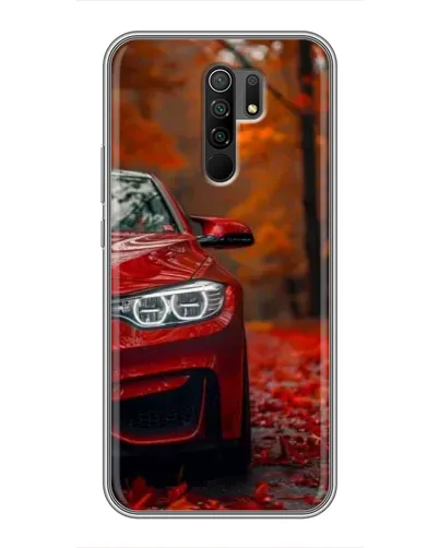 Чехол для Xiaomi Redmi 9 с картинкой «Осенняя BMW M4»