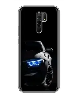 Чехол для Xiaomi Redmi 9 с картинкой «BMW — ночной взгляд»