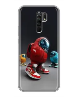 Чехол для Xiaomi Redmi 9 с картинкой «Among Us — 3D стиль»