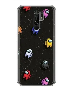 Чехол для Xiaomi Redmi 9 с картинкой «Космический паттерн Among Us»