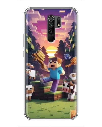 Чохол для Xiaomi Redmi 9 з картинкою «Стів на фермі» Чохол для Xiaomi Redmi 9 з картинкою «Стів на фермі»