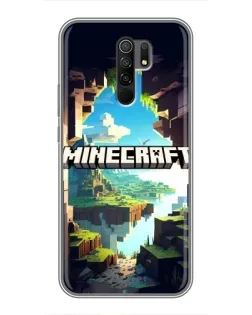 Чохол для Xiaomi Redmi 9 з картинкою «Печера Майнкрафт»