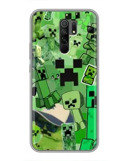 Чохол для Xiaomi Redmi 9 з картинкою «Кріпери Minecraft»
