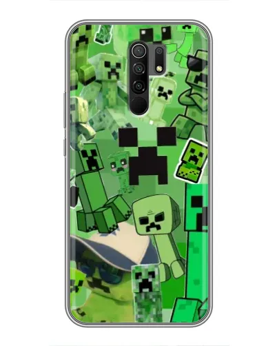 Чохол для Xiaomi Redmi 9 з картинкою «Кріпери Minecraft» Чохол для Xiaomi Redmi 9 з картинкою «Кріпери Minecraft»