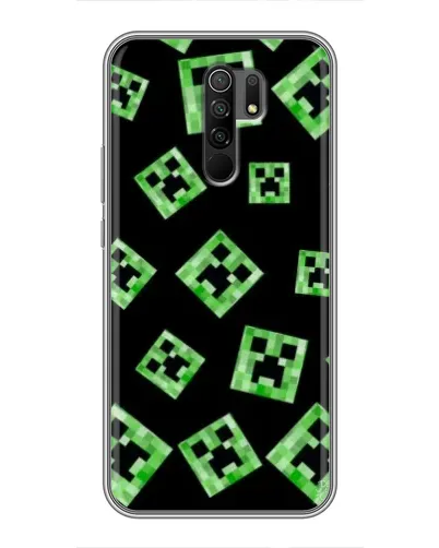 Чохол для Xiaomi Redmi 9 з картинкою «Паттерн з кріперами» Чохол для Xiaomi Redmi 9 з картинкою «Паттерн з кріперами»