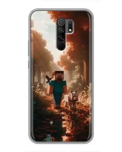 Чохол для Xiaomi Redmi 9 з картинкою «Стів у лісі» Чохол для Xiaomi Redmi 9 з картинкою «Стів у лісі»