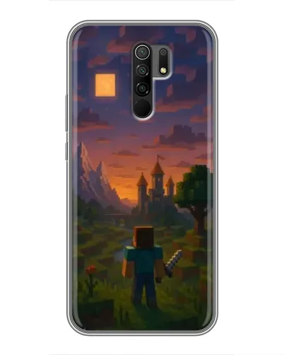 Чохол для Xiaomi Redmi 9 з картинкою «Стів біля вежі» Чохол для Xiaomi Redmi 9 з картинкою «Стів біля вежі»