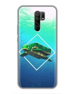 Чохол для Xiaomi Redmi 9 з картинкою «Черепаха Minecraft»