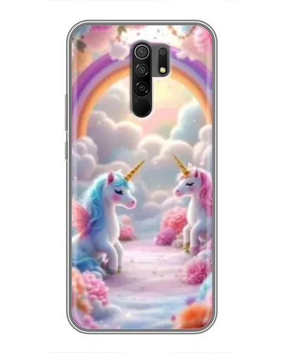 Чохол для Xiaomi Redmi 9 з картинкою «Веселка і єдинороги» Чохол для Xiaomi Redmi 9 з картинкою «Веселка і єдинороги»