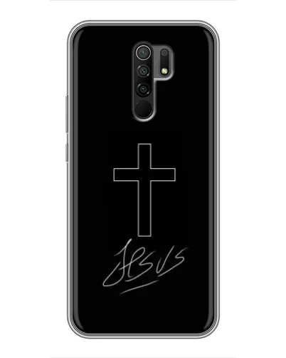Чехол для Xiaomi Redmi 9 с картинкой «Графический крест Jesus» Чехол для Xiaomi Redmi 9 с картинкой «Графический крест Jesus»