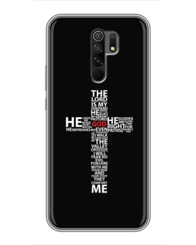 Чехол для Xiaomi Redmi 9 с картинкой «Текстовый крест» Чехол для Xiaomi Redmi 9 с картинкой «Текстовый крест»