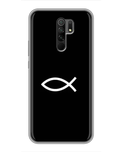 Чехол для Xiaomi Redmi 9 с картинкой «Символ рыбы Jesus» Чехол для Xiaomi Redmi 9 с картинкой «Символ рыбы Jesus»