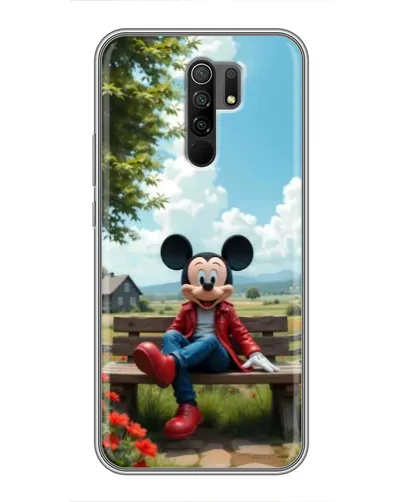 Чехол для Xiaomi Redmi 9 с картинкой «Микки на скамейке» Чехол для Xiaomi Redmi 9 с картинкой «Микки на скамейке»