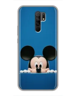 Чехол для Xiaomi Redmi 9 с картинкой «Микки выглядывает» Чехол для Xiaomi Redmi 9 с картинкой «Микки выглядывает»