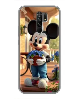 Чехол для Xiaomi Redmi 9 с картинкой «Микки садовод» Чехол для Xiaomi Redmi 9 с картинкой «Микки садовод»