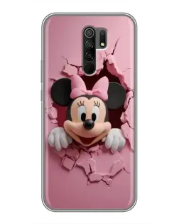 Чехол для Xiaomi Redmi 9 с картинкой «Минни сквозь стену» Чехол для Xiaomi Redmi 9 с картинкой «Минни сквозь стену»