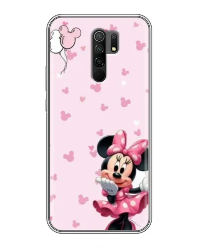 Чехол для Xiaomi Redmi 9 с картинкой «Минни Маус и сердечки» Чехол для Xiaomi Redmi 9 с картинкой «Минни Маус и сердечки»