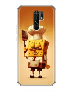 Чехол для Xiaomi Redmi 9 с картинкой «Губка Боб повар» Чехол для Xiaomi Redmi 9 с картинкой «Губка Боб повар»